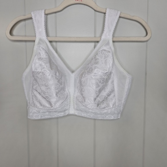 Playtex Other - Playtex Bra White 36D Unlined Wireless Has A Yellow Spot On Back May Wash Out